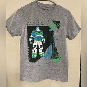 Pixar “Property of Star Commander” Buzz Lightyear Boy’s T-Shirt- Size XL